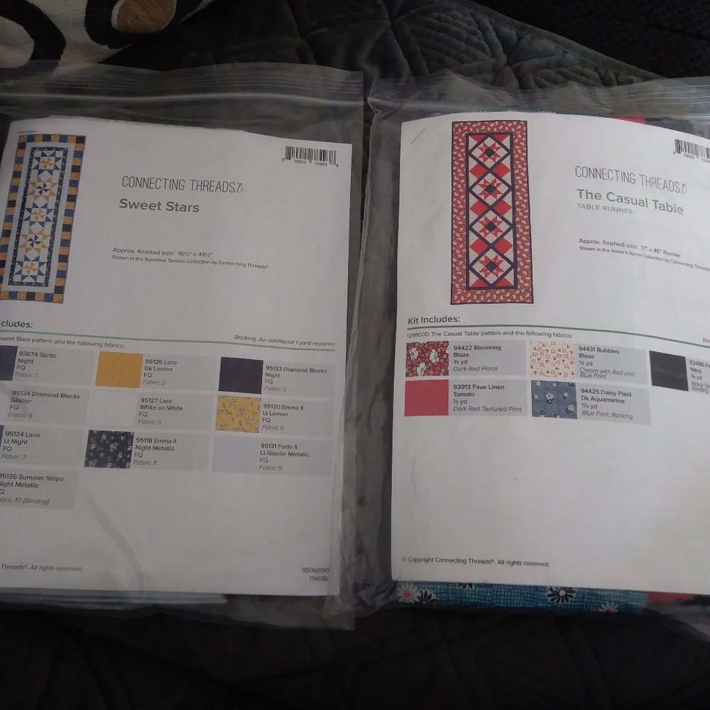 NWT* Connecting Threads Table Runner Quilt Kits